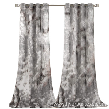 Fancy Tie Dye Linen Door Curtains